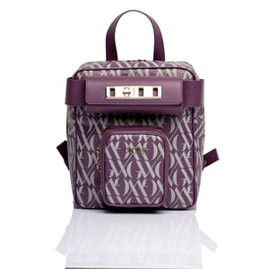 Elegant Monogrammed Genuine Leather Women's Backpack - Quality Leather Product Manufactured By Glowleather Leather Industry Trade Limited Company. Contact For B2B Orders.
