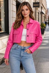 Women Leather Jacket - Quality Leather Product Manufactured By Anka99 Deri San Tic Ltd Sti. Contact For B2B Orders.
