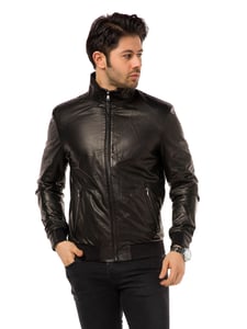 Perforated Lambskin Bomber Jacket Modern Style - Quality Leather Product Manufactured By Greyder Deri̇ San Ve Ti̇c Ltd. Contact For B2B Orders.