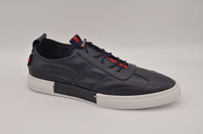 Herren Marineblaue Leder Sneaker Urban Stil Streifen - Qualitatives Lederprodukt Hergestellt Von Çetsan Ayakkabı Sanayi Ve Ticaret Limited Şirketi. Kontakt Für B2B-Bestellungen.