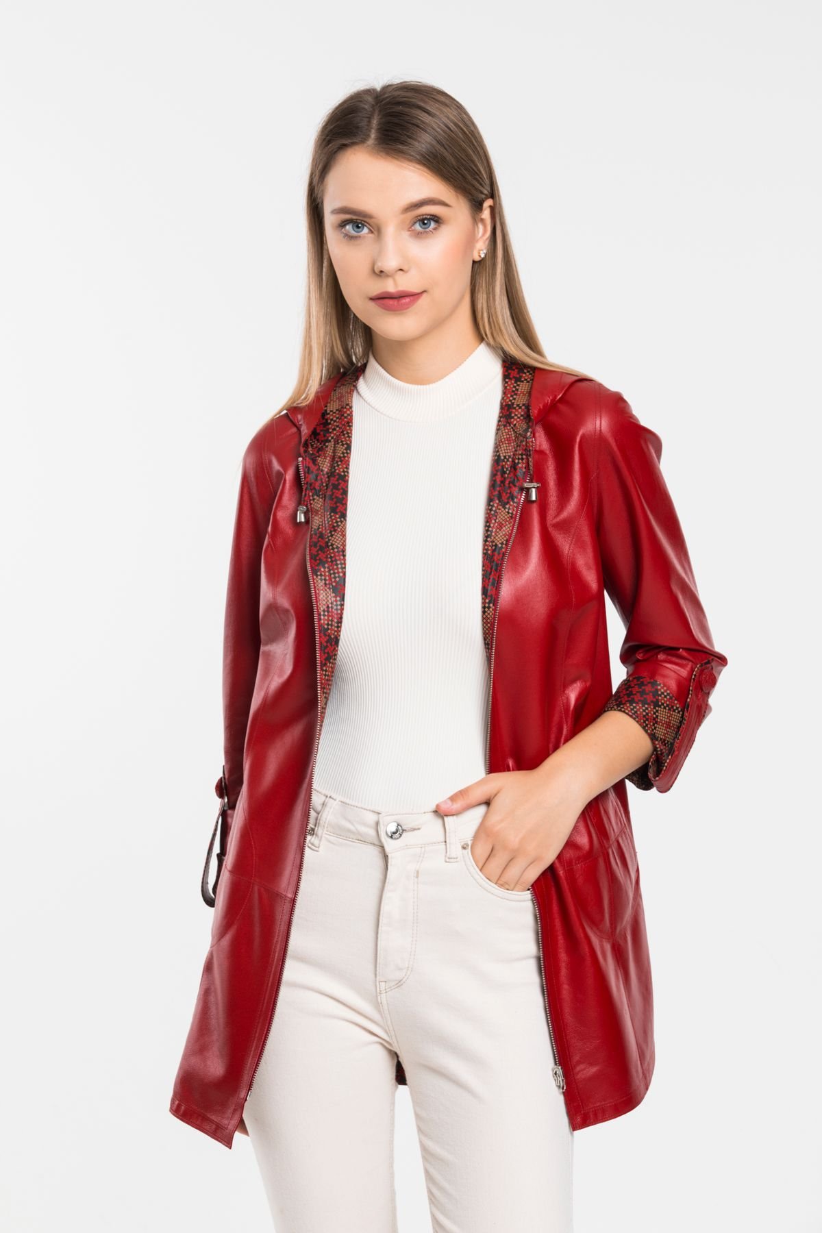 Reversible Leather Coat for Ladies