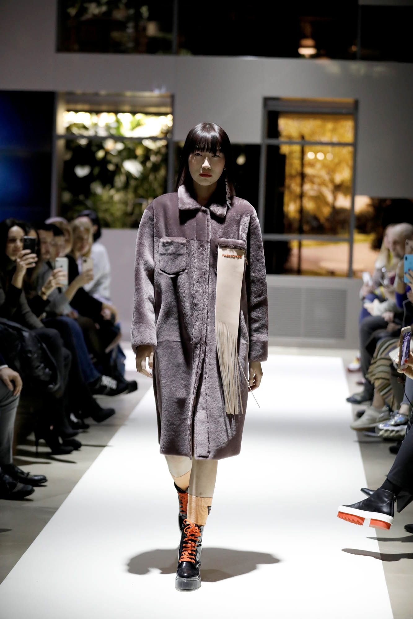 Shearling (Sheep-Lamb) Women Coat - Quality Leather Product Manufactured By Vlasta Kopylova Kurk Deri San. Ve Tic. A.s.. Contact For B2B Orders.