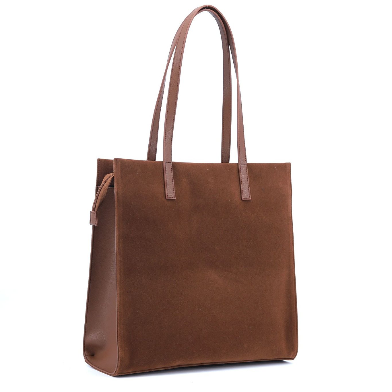 Elegant Suede And Smooth Leather Tote Bag - Quality Leather Product Manufactured By F.b. Aksesuar Çanta Teksti̇l İnş. San. Ti̇c. Ltd. Şti̇.. Contact For B2B Orders.