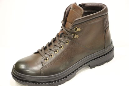Premium Leather Men's Lace Up Boots - Quality Leather Product Manufactured By Şahi̇nler Ayakkabicilik Sanayi̇ Ve Ti̇caret Li̇mi̇ted Şi̇rketi̇. Contact For B2B Orders.