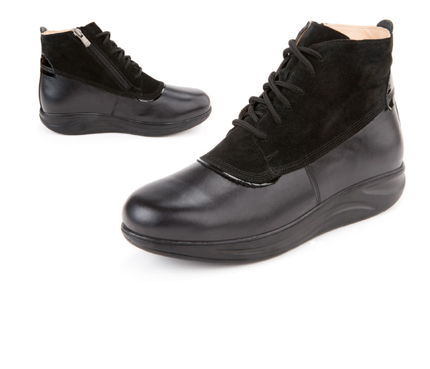 Elegant Leather Suede Detail Women's Ankle Boot - Quality Leather Product Manufactured By Arti Medikal Tibbi Malzemeler Ihr.ith.san. Ve Tic.ltd.sti. Contact For B2B Orders.