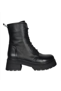 Chic Lace Up Genuine Leather Platform Boot - Quality Leather Product Manufactured By Güncü Ayakkabicilik Tekstil Ve Hali San.tic.ltd.şti. Contact For B2B Orders.