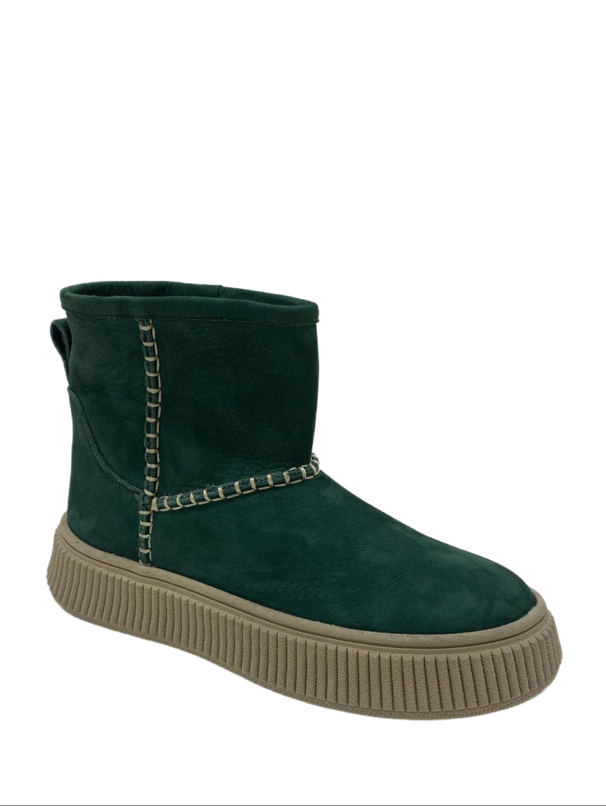 Emerald Suede Leather Detailed Ankle Boot - Quality Leather Product Manufactured By Mammamia İç Ve Dış Ticaret A.ş.. Contact For B2B Orders.