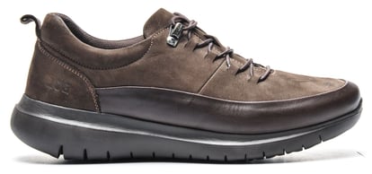 Mens Rich Brown Nubuck Leather Comfort Lace Up Shoe - Quality Leather Product Manufactured By Hüdaverdi Spor Malzemeleri San. Tic. Ve Paz. Ltd. Şti.. Contact For B2B Orders.