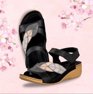 Damen Echtes Leder Patchwork Design Sandalen - Qualitatives Lederprodukt Hergestellt Von Karyoka Ayakkabi San Ve Diş Ti̇c. A.ş.. Kontakt Für B2B-Bestellungen.