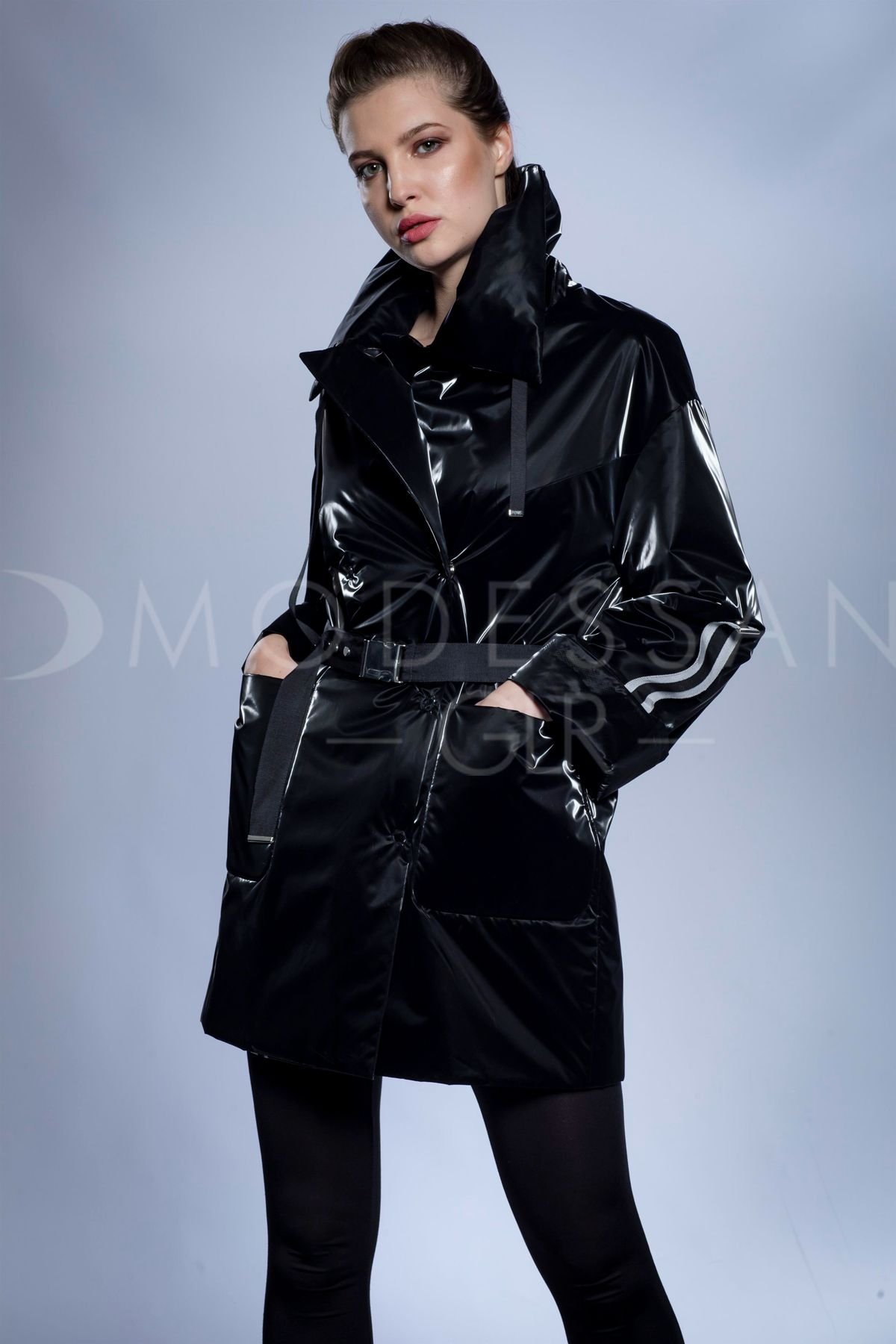 Design Belted Luxury Ladies Raincoat