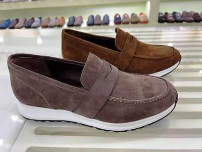 Elegant Suede Slip On Moccasin Loafer - Quality Leather Product Manufactured By Etor Ayakkabi Pazarlama Deri̇ San. Ti̇c. Ltd. Şti̇.. Contact For B2B Orders.