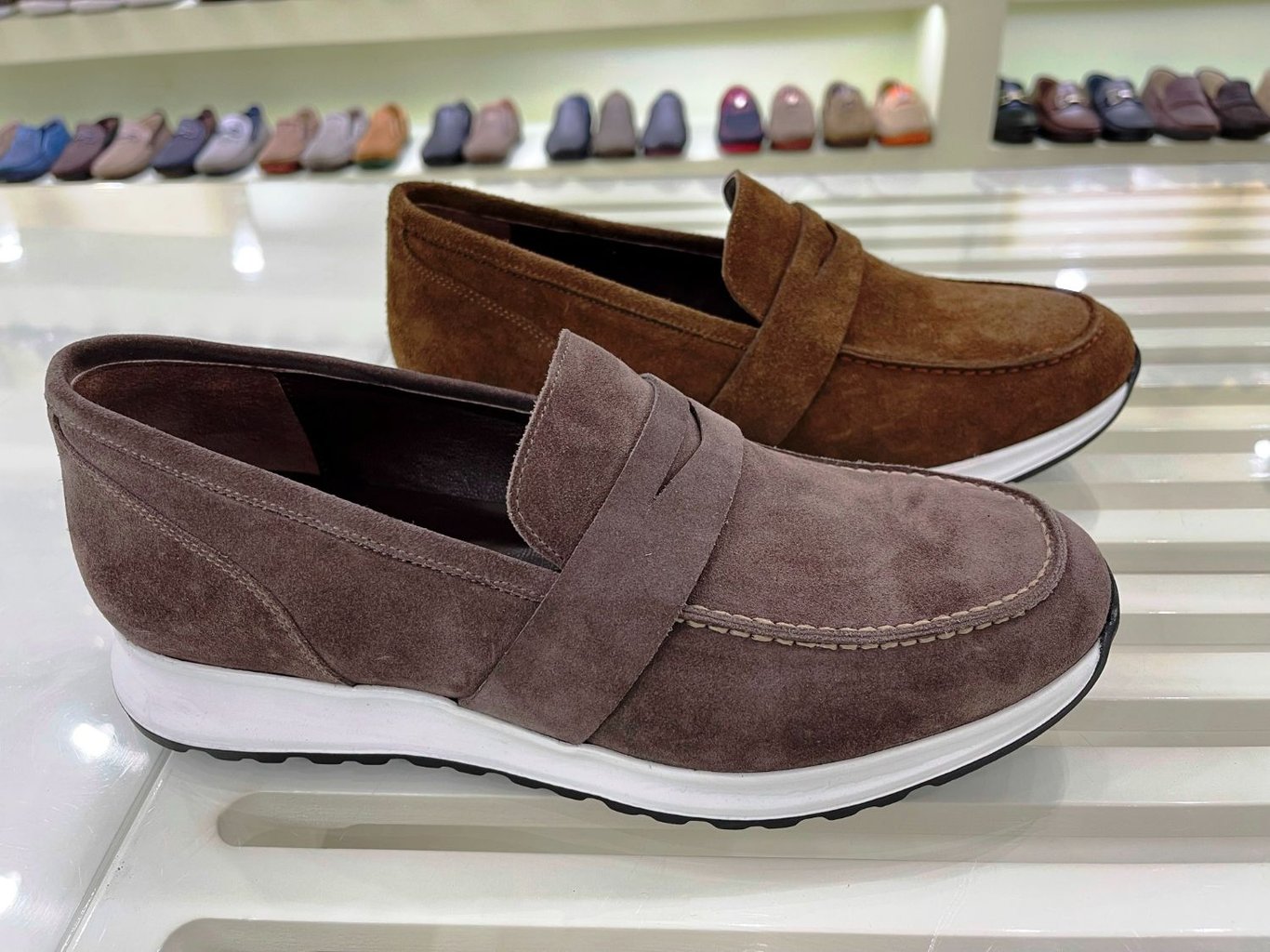 Elegant Suede Slip On Moccasin Loafer - Quality Leather Product Manufactured By Etor Ayakkabi Pazarlama Deri̇ San. Ti̇c. Ltd. Şti̇.. Contact For B2B Orders.
