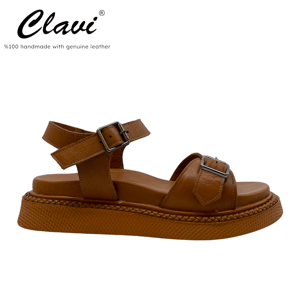 Clavi Handmade Genuine Leather Chic Sandals - Quality Leather Product Manufactured By Asena Terlik Ayakkabi San. Tic. Ltd. Sti.. Contact For B2B Orders.
