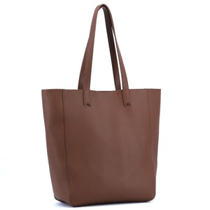 Elegant Brown Pebbled Leather Women's Tote Bag - Quality Leather Product Manufactured By F.b. Aksesuar Çanta Teksti̇l İnş. San. Ti̇c. Ltd. Şti̇.. Contact For B2B Orders.