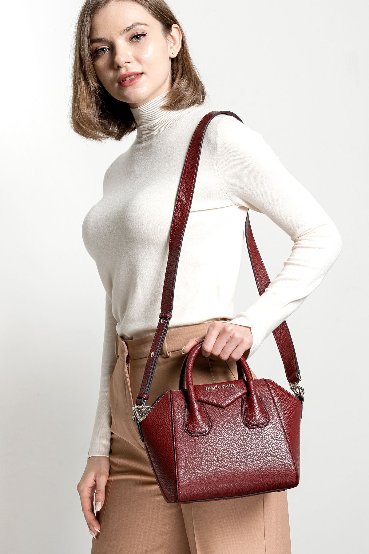 Marie Claire Burgundy Women Shoulder Bag Magda MC212101230