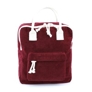 Deep Burgundy Ribbed Leather Backpack - Quality Leather Product Manufactured By F.b. Aksesuar Çanta Teksti̇l İnş. San. Ti̇c. Ltd. Şti̇.. Contact For B2B Orders.