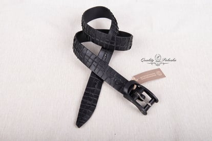 Mens Crocodile Embossed Genuine Leather Belt Stylish - Quality Leather Product Manufactured By Palaska Kemer Ve Deri Ürünleri San. Tic. A.ş.. Contact For B2B Orders.