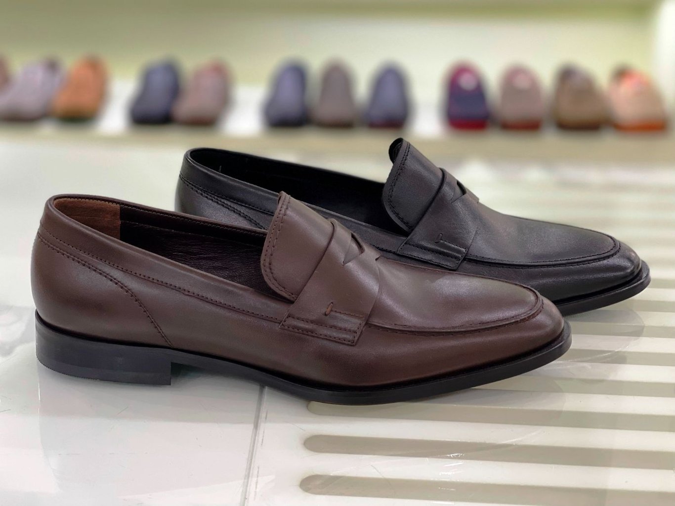 Leather Upper Men  Classical Moccasin