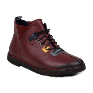 Rich Burgundy Genuine Leather Comfort Boots - Quality Leather Product Manufactured By Cabulli Ayakkabicilik Ve Kuyumculuk İnşaat Teksti̇l San. Ti̇c. Ltd. Şti̇.. Contact For B2B Orders.