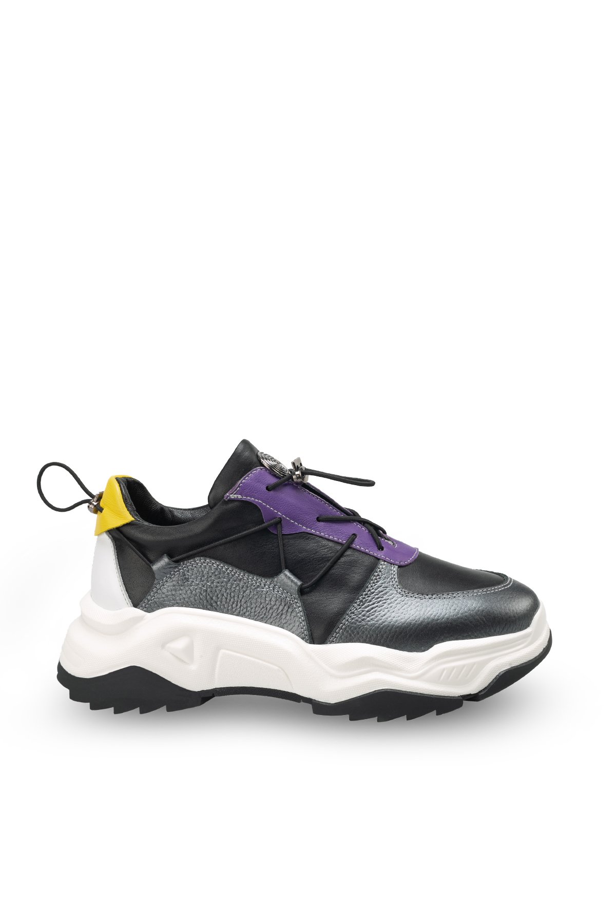 Dynamic Multi Panel Leather Platform Sneaker - Quality Leather Product Manufactured By Eternal Ayk. Ve Teks. San.ve Ti̇c. Ltd. Şti̇. Contact For B2B Orders.