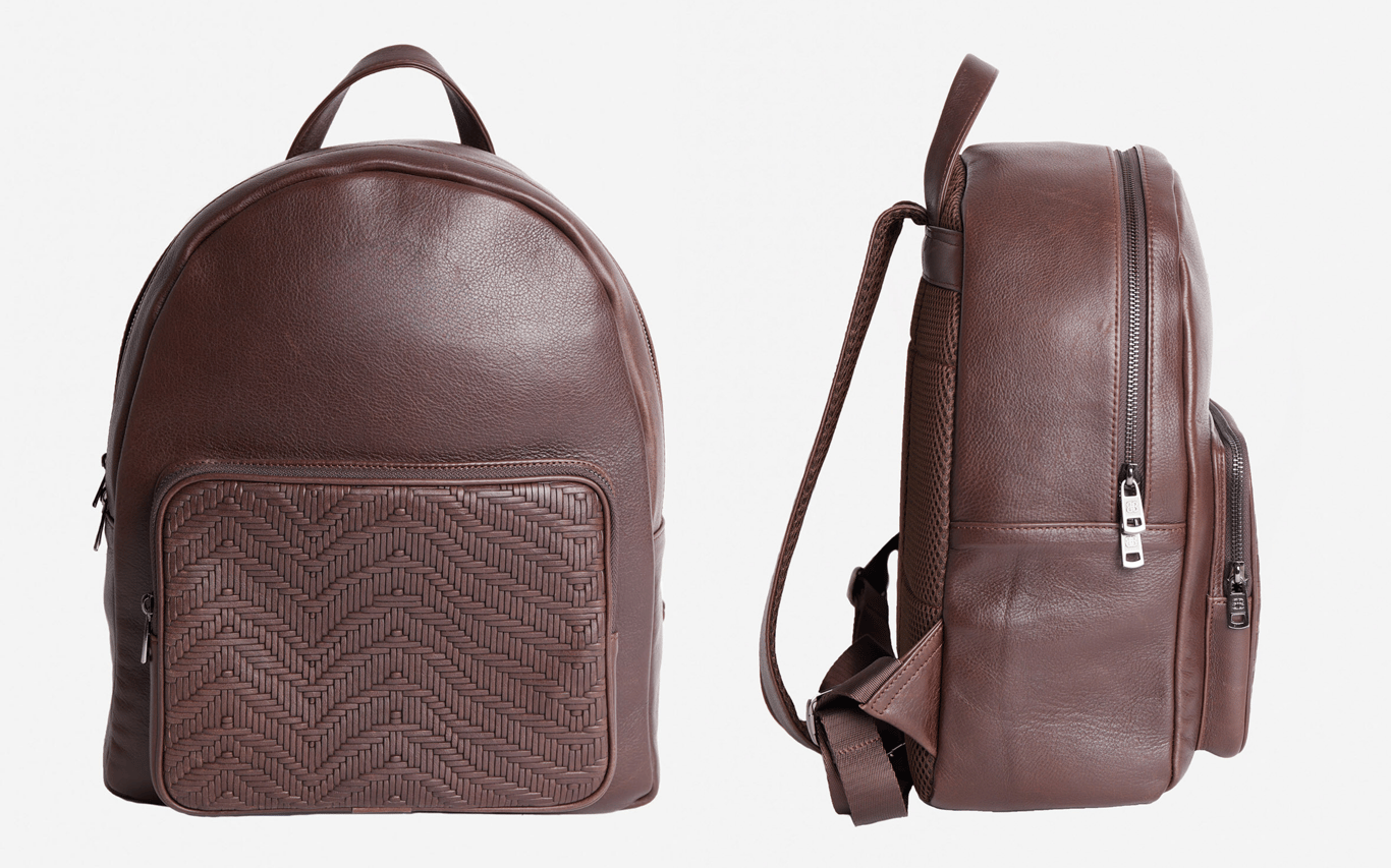 C-487 Leather Backpack