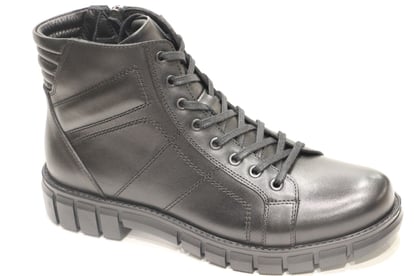 Mens Genuine Leather Lace Up Zipper Boot - Quality Leather Product Manufactured By Şahi̇nler Ayakkabicilik Sanayi̇ Ve Ti̇caret Li̇mi̇ted Şi̇rketi̇. Contact For B2B Orders.