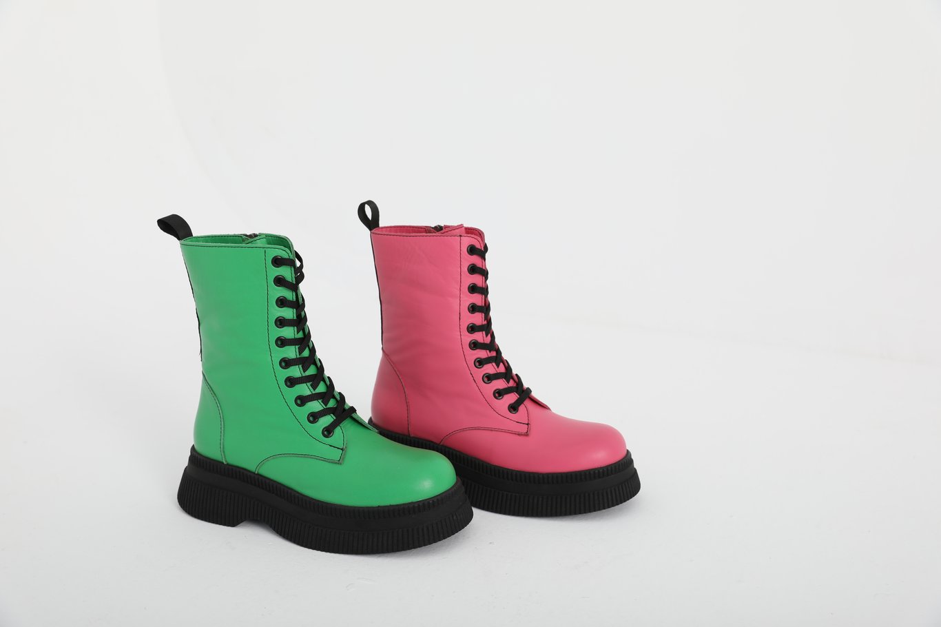 Leather Upper Women  Boots