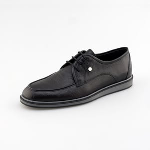 Elegant Grained Leather Moc Toe Derby Shoes - Quality Leather Product Manufactured By Gokman Ayakkabi Ve Deri̇ Mamulleri̇ İth. İhr. San Ve Ti̇c. Ltd. Şti̇.. Contact For B2B Orders.