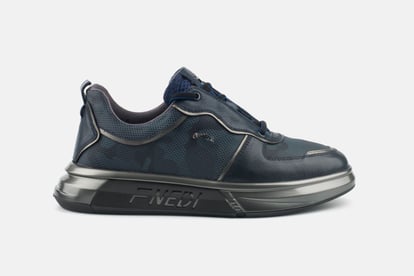 Navy Leather Mens Contemporary Sneaker - Quality Leather Product Manufactured By Özdallar Ayakkabi Ve Yan Sanayi̇ Ürünleri̇ Sanayi̇ Ve Ti̇caret Ltd.. Contact For B2B Orders.