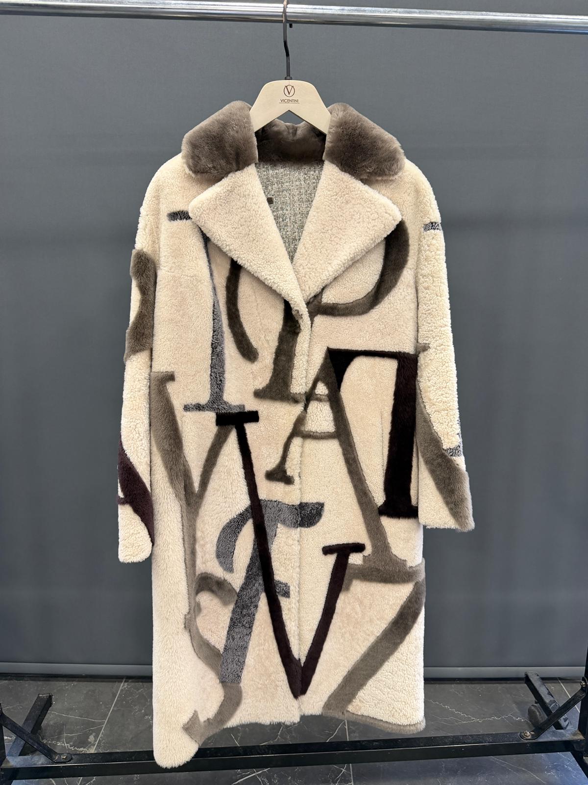Luxurious Genuine Shearling Coat With Unique Pattern - Quality Leather Product Manufactured By Next Deri̇ Sanayi̇ Ti̇caret A.ş.. Contact For B2B Orders.