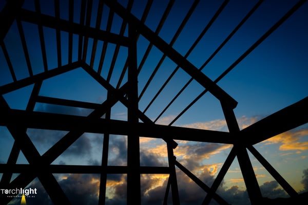 Wooden Beam House frame