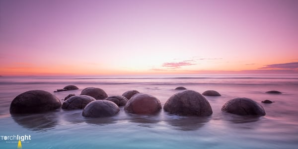 Moeraki Pink Boulders