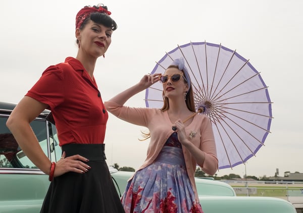 Miss Lola Turquoise and  Jasmine Clark