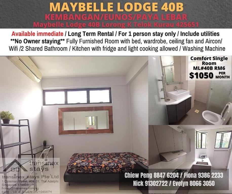 Condo Common Room for Rent in Bedok · 40B Lorong K Telok Kurau, 425651 · S$ 1,050/mo - Image 1 of 7