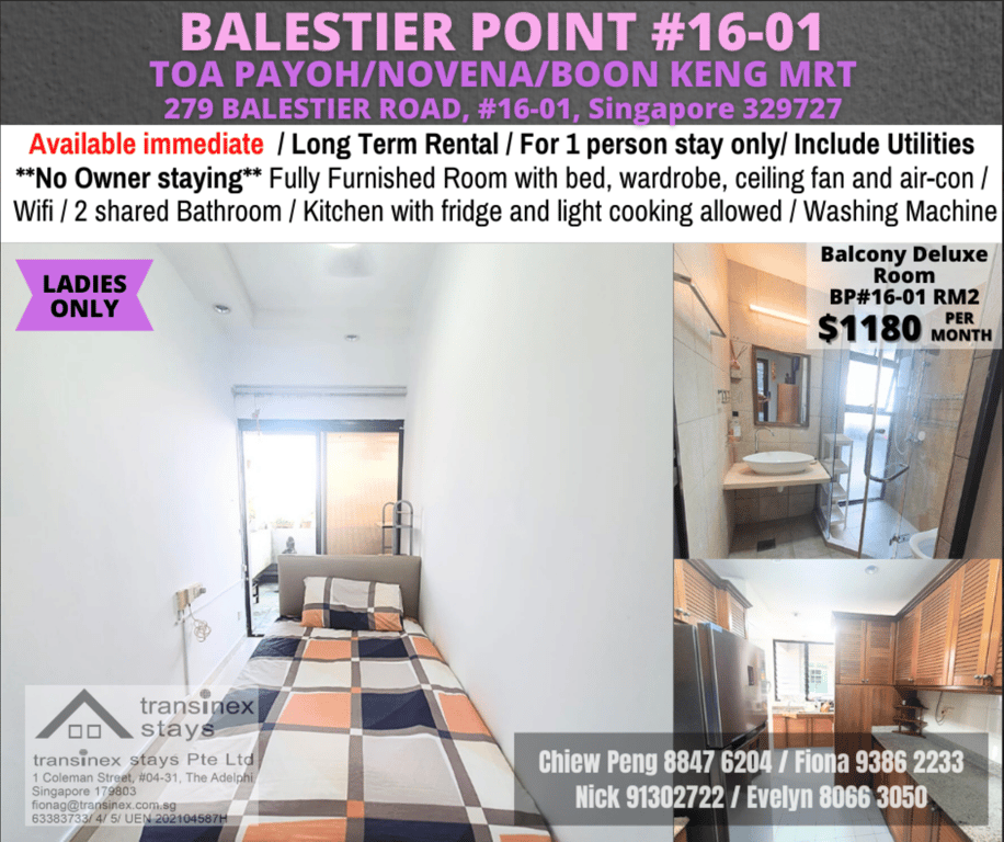 Condo Common Room for Rent in Novena · 279 Balestier Road, 329727 · S$ 1,180/mo - Image 1 of 8