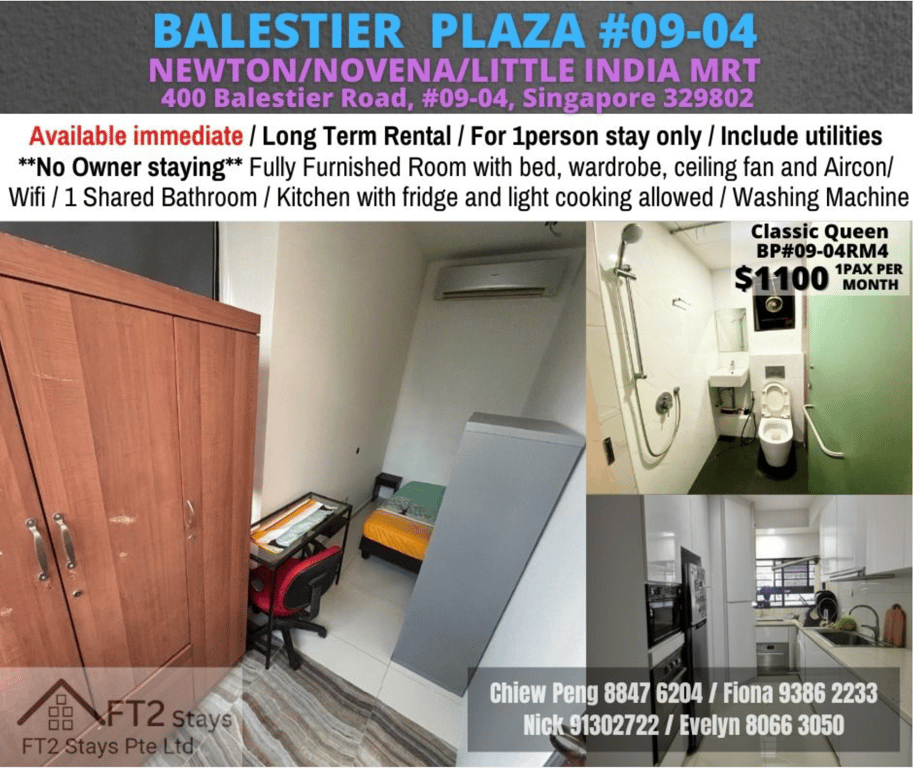 Condo Common Room for Rent in Novena · 400 Balestier Road, 329802 · S$ 1,050/mo - Image 1 of 10