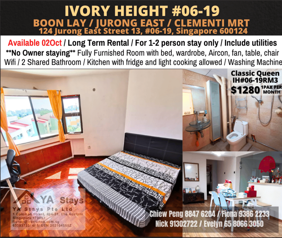 Condo Common Room for Rent in Jurong East · 124 Jurong East Street 13, 600124 · S$ 1,280/mo - Image 1 of 8