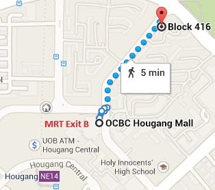 HDB Master Room for Rent in Hougang · 416 Hougang Avenue 10, 530416 · S$ 1,100/mo - Image 5 of 5