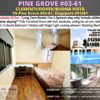 1N Pine Grove · Condo Common Room for Rent · Bukit Timah - Image 1 of 6 - Thumbnail