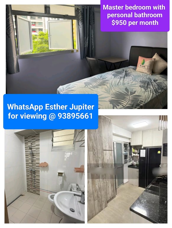 HDB Master Room for Rent in Punggol · 406B Northshore Drive, 822406 · S$ 900/mo - Image 1 of 5