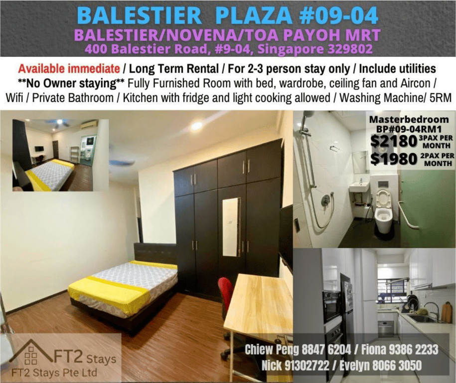 Condo Common Room for Rent in Novena · 400 Balestier Road, 329802 · S$ 1,980/mo - Image 1 of 8