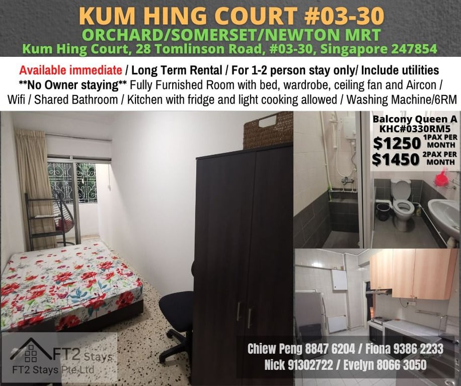 Condo Common Room for Rent in River Valley · 28 Tomlinson Road, 247854 · S$ 1,250/mo - Image 1 of 12