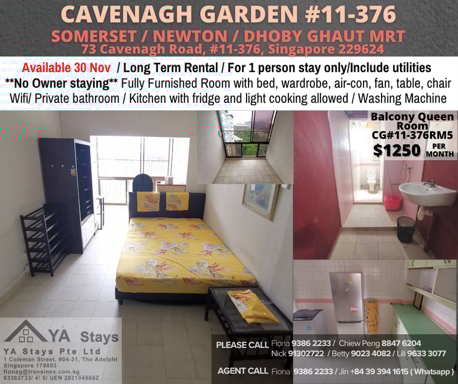 Condo Common Room for Rent in Newton · 73 Cavenagh Road, 229624 · S$ 1,250/mo - Image 1 of 6