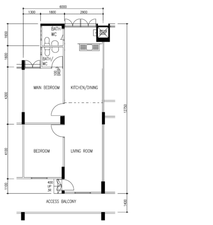HDB Whole Unit for Rent in Bukit Batok · 251 Bukit Batok East Avenue 5, 650251 · S$ 3,000/mo - Image 4 of 11