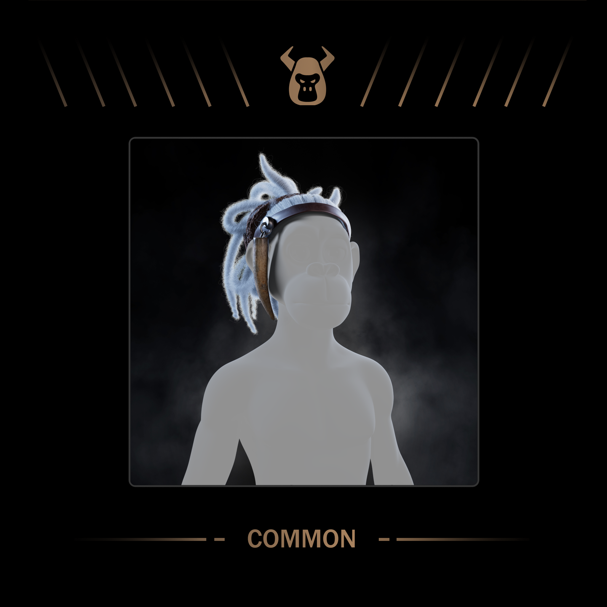 M-TopKnot Dreads Wht