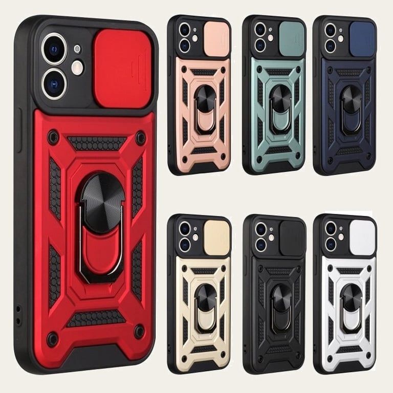 iPhone Duo Dual Layer Case with Ring Holder & Camera Shutter