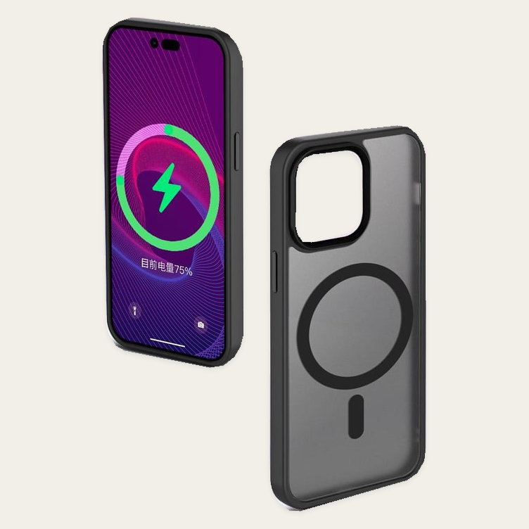 OPPO Find X9 Pro Hybrid Case Soft-Touch Bumper Frosted Back Black
