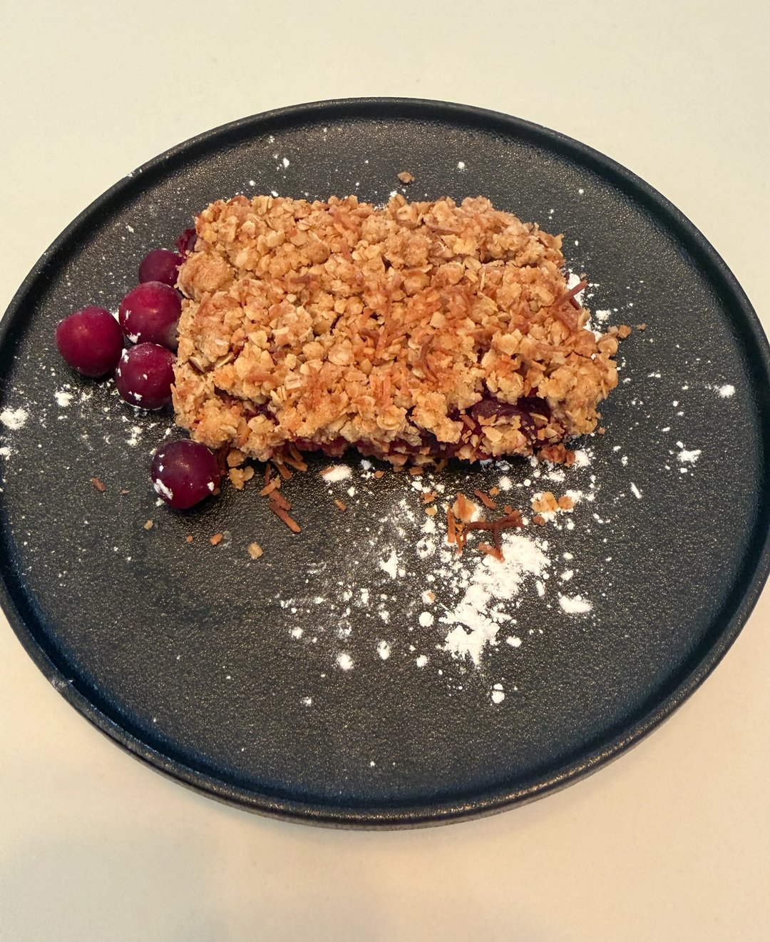 Carré aux canneberges fraiches