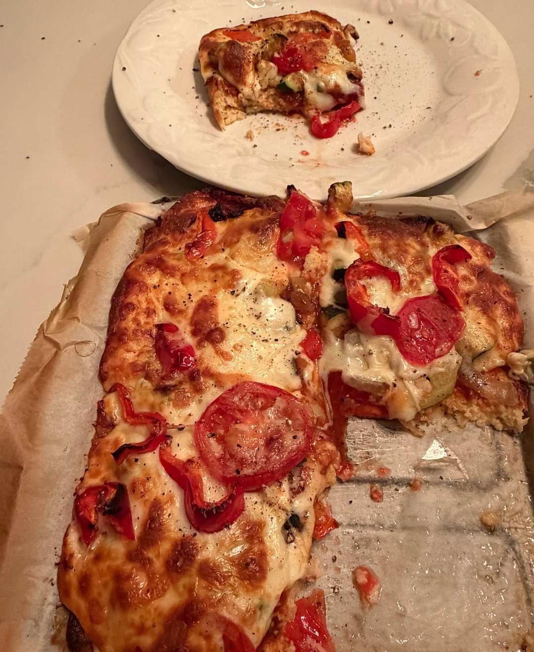Pâte à pizza de chou fleur et/ou brocoli