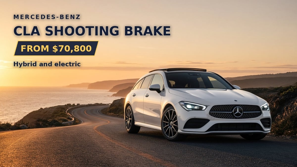 Mercedes-Benz CLA Shooting Brake wagon in Australia from $70,800 as a hybrid and EV
